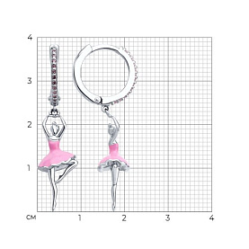 Серьги SOKOLOV - Серебро 925, Фианит, Эмаль (арт. 94026811)