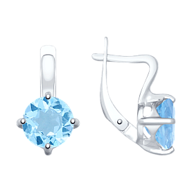 Серьги SOKOLOV - Серебро 925, Топаз (арт. 92022036)