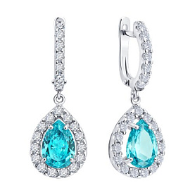 Серьги SOKOLOV - Серебро 925, Фианит (арт. 94027349)