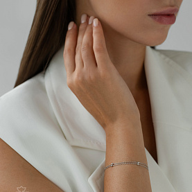 Браслет Красцветмет - Серебро 925 (арт. НБ22-559-3#0.35)